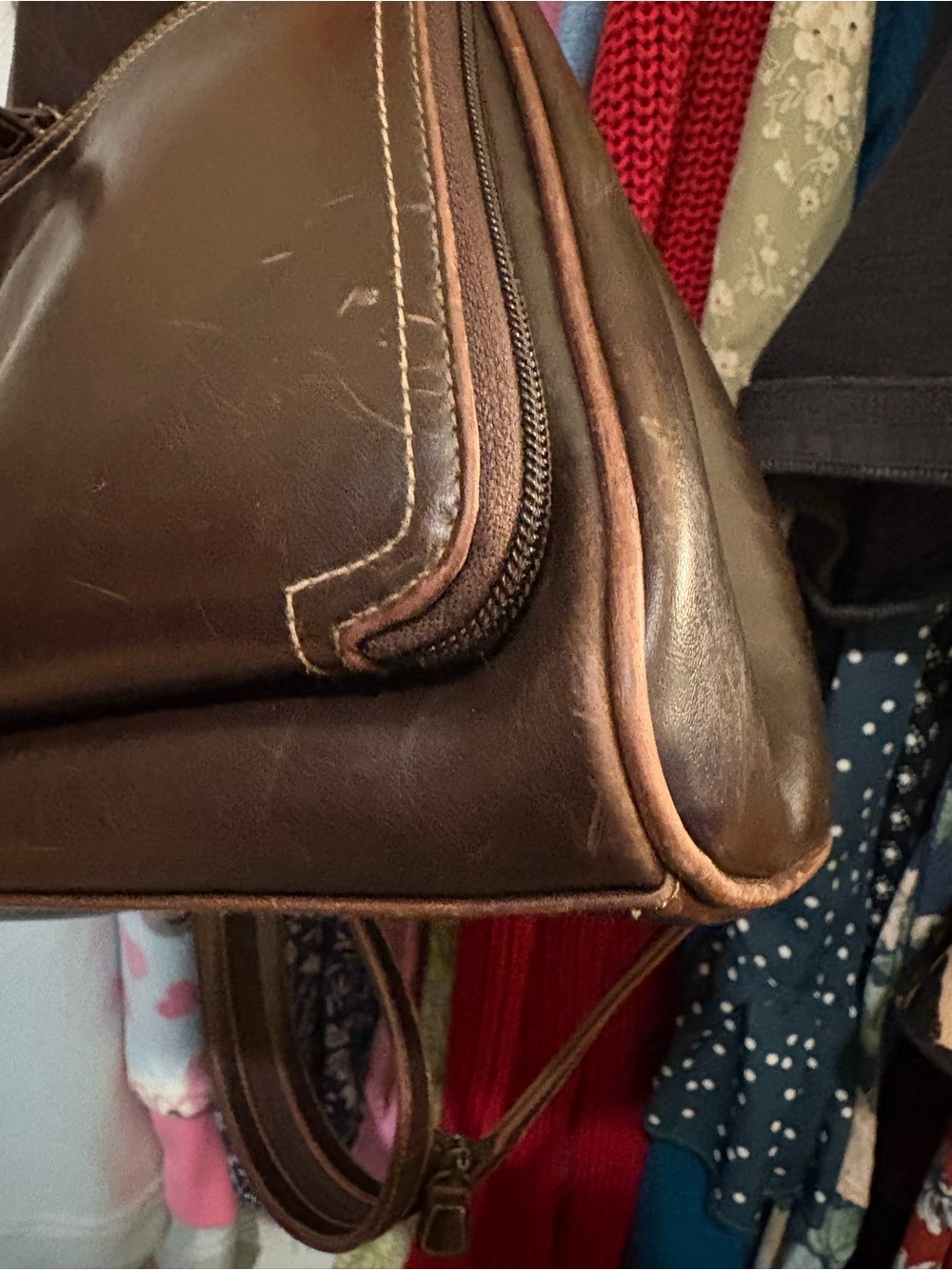 Liz Claiborne | The Villager | Brown Backpack | 90s Y2K - Picture 6 of 14